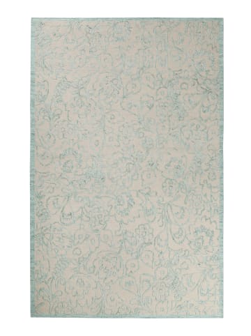ESPRIT Kurzflorteppich Kayla Kelim in türkis taupe