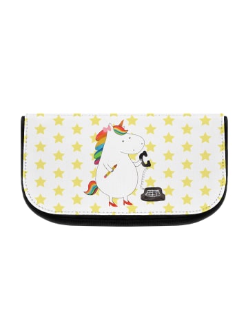 Mr. & Mrs. Panda Kosmetiktasche Einhorn Sekretärin ohne Spruch in Weiß