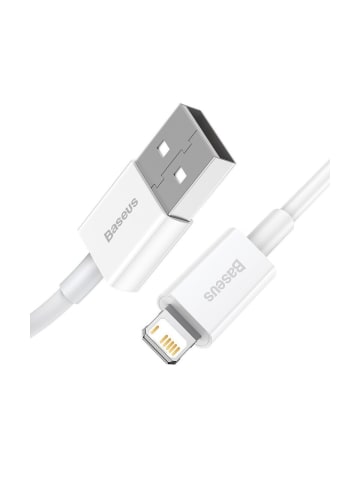 Mcdodo Baseus Schnell-Ladekabel USB auf Lightning 2.4A 1,5m (weiß)