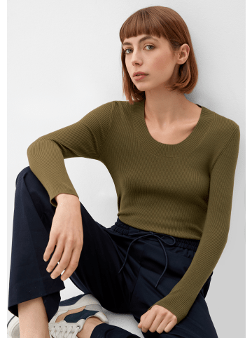 s.Oliver Strickpullover langarm in Olive