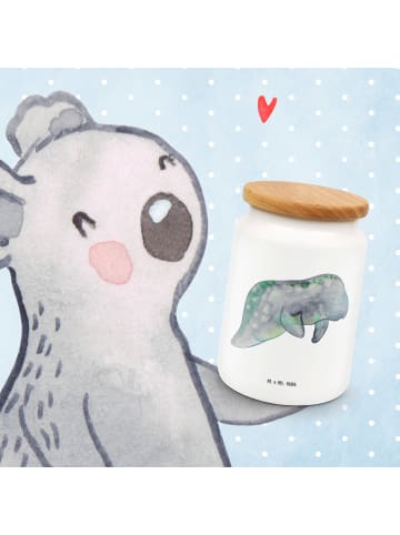 Mr. & Mrs. Panda Kaffeedose Seekuh Chillen ohne Spruch in Weiß