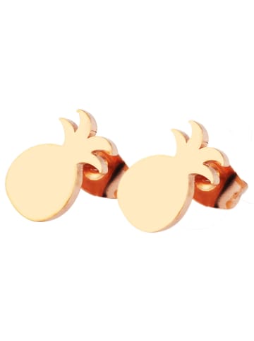 Adeliás Unisex Ohrringe – Ohrstecker aus Edelstahl in gold