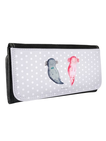 Mr. & Mrs. Panda Portemonnaie für Damen Axolotl Freundin ohne Sp... in Grau Pastell