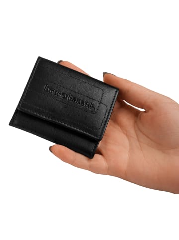 Bruno Banani Geldbörse echt Leder in schwarz