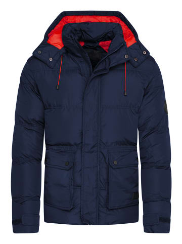 behype Winterjacke BHCOLOS in dunkelblau