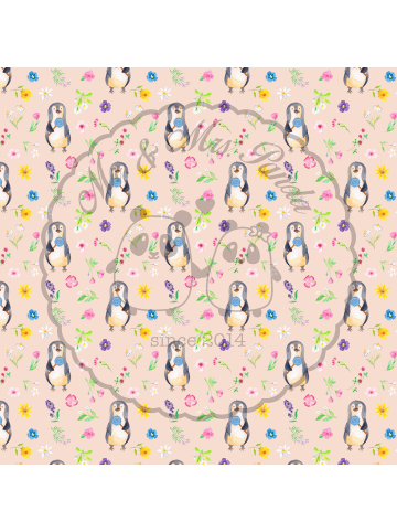 Mr. & Mrs. Panda Dekokissen Pinguin Lolli ohne Spruch in Rosa