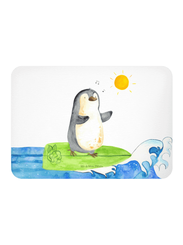 Mr. & Mrs. Panda Magnet Pinguin Surfer ohne Spruch in Weiß
