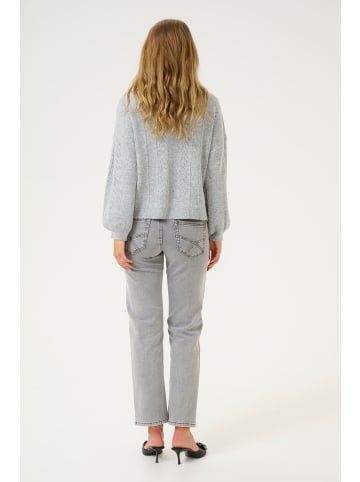 Cream Strickjacke CRHoliday Straight fit in Light Grey Melange