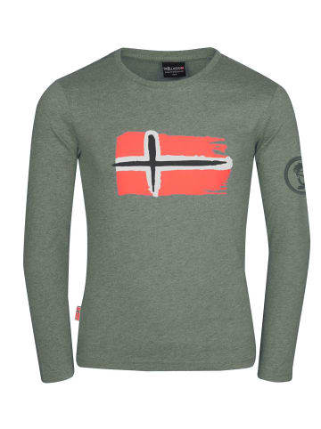 Trollkids Longsleeve "Oslo" in Lehmgrün