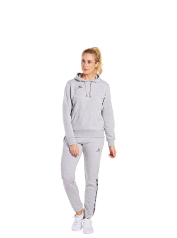 erima Damen Essential Team Kapuzensweat in hellgrau melange/slate grey