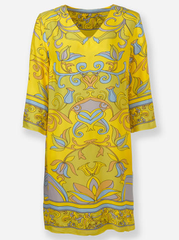 Heine Druck-Kleid in sonnengelb-limone-bedruckt
