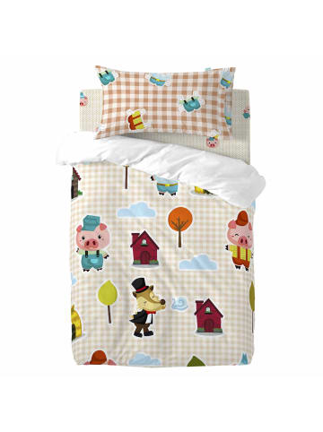 Happy Friday Piggys vichy Kissenbezug