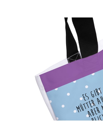 Mr. & Mrs. Panda Schultasche Pinguin mit Kind mit Spruch in Blau Pastell