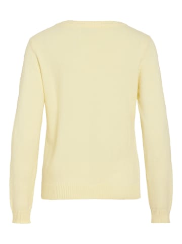 Vila Strickpullover in Pastel Yellow