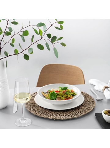 Villeroy & Boch 6er Set Pastaschalen Artesano Original ø 23,6 cm weiß in weiß