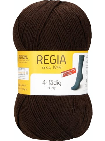 Regia Handstrickgarne 4-fädig Uni, 100g in Mocca