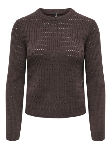 ONLY Strickpullover in Seal Brown