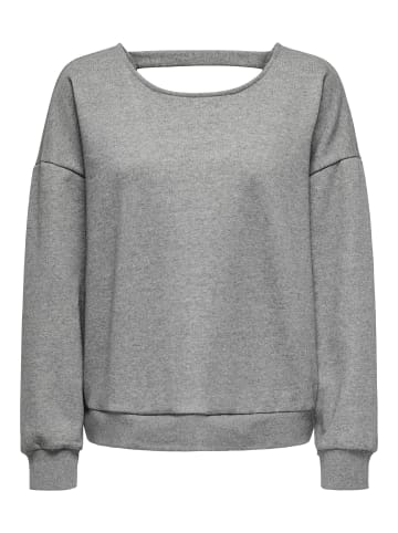 ONLY Sweatshirt in Medium Grey Melange