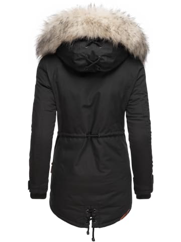 Navahoo Wintermantel Lady Like in schwarz