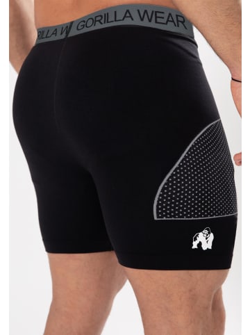 Gorilla Wear Norton Nahtlose Kurze Strumpfhose – Schwarz