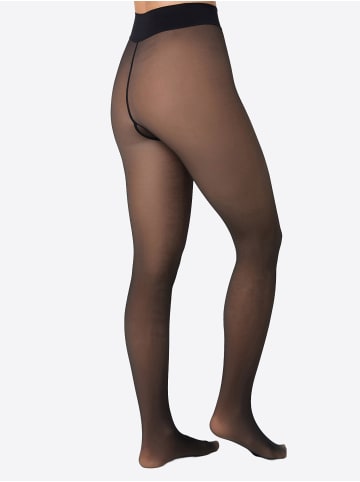 Nur Die  Feinstrumpfhose Warm & Transparent strapazierfähig 80 DEN in Schwarz