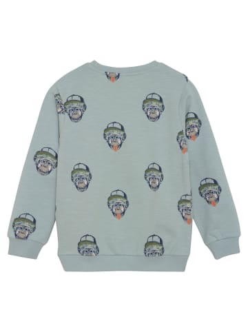 Minymo Sweatshirt Affe in Blau