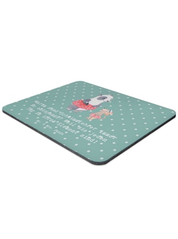 Mr. & Mrs. Panda Mouse Pad Entspannte Schwimmlehrer mit Spruch in Meeresbrise