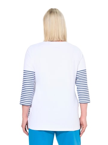 Ulla Popken Longsleeve in schneeweiß