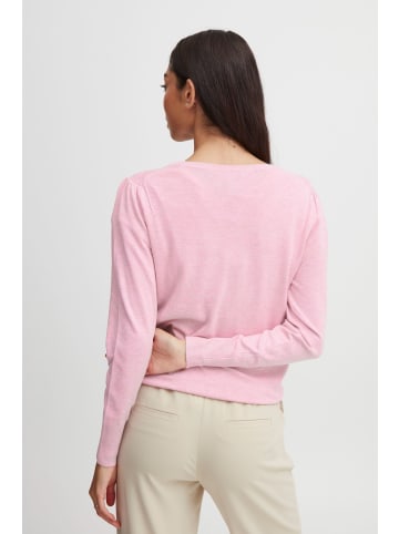 b.young Strickpullover BYMMPIMBA1 BUTTON JUMPER - 20812781  Modischer Pullover mit V-Ausschnitt in Rosa