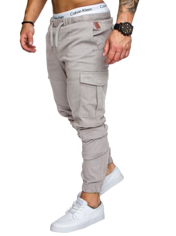 Amaci&Sons Cargo Jogger-Chino LOS ANGELES in Hellgrau