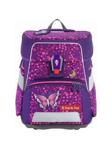 Step by Step SPACE SHINE Schulranzen-Set Butterfly Night Ina 5-tlg. in lila