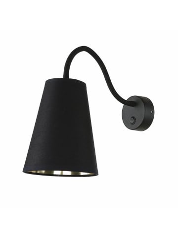 Licht-Erlebnisse Wandlampe (B)14 x (H)40 cm in Schwarz Gold