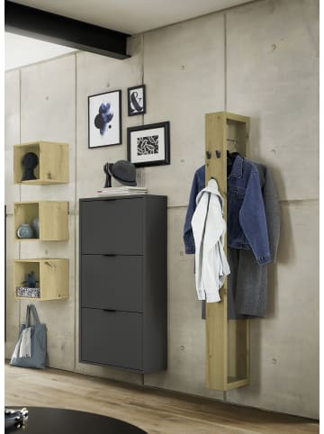 58 aufm Kessel GARDEROBE Erna 5-tlg 166x32x187 Anthrazit matt Lack