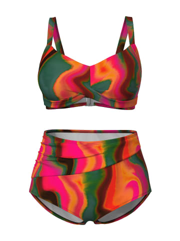 Ulla Popken Bikini in magentapink