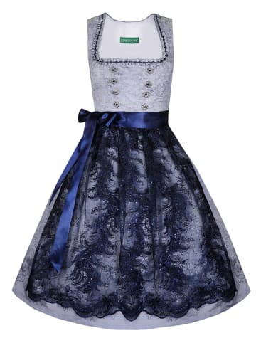 Country Line Midi Dirndl in Silber