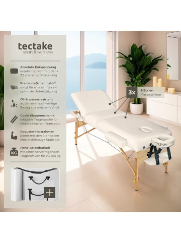 tectake 3 zonen tisch Somwang mit extra dicker Polsterung