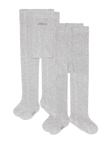 S. Oliver Strumpfhose 2er Pack originals baby in fog melange