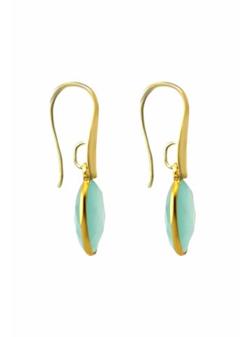 Gemshine Ohrringe OVAL Chalcedon in gold coloured