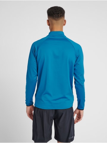 Hummel Halbreißverschluss Sweatshirt Raglanärmel Hmlauthentic Herren in CELESTIAL