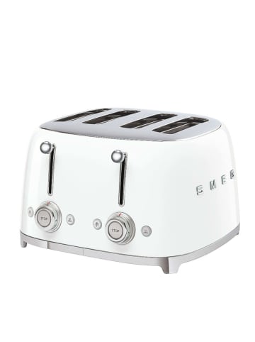 Smeg 4-Schlitz-Toaster 50's Retro Style in Weiß