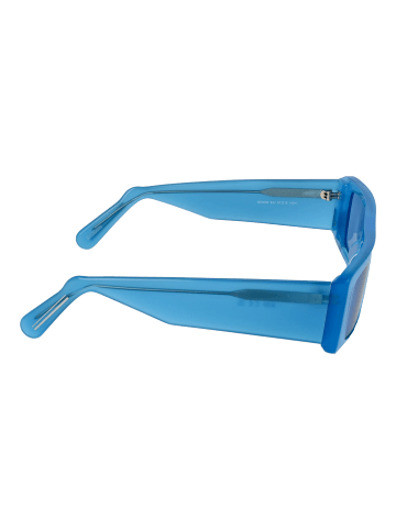 GCDS Unisex Sonnenbrille Rechtwinklig Blau