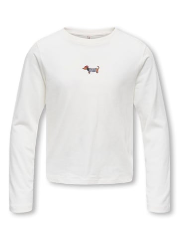 KIDS ONLY Langarmshirt KOGREX L/S PRINT TOP JRS in cloud dancer dog