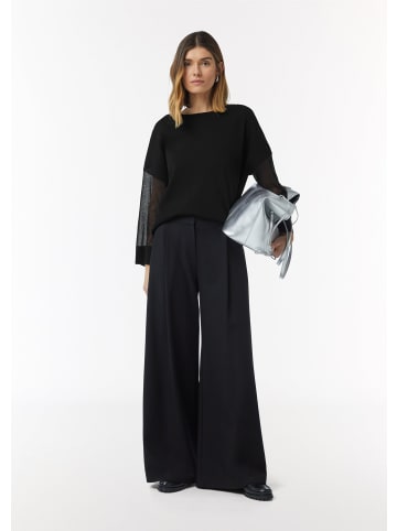 comma Strickpullover langarm in Schwarz