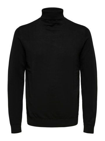 SELECTED HOMME Pullover SLHBERG ROLL NECK in Schwarz