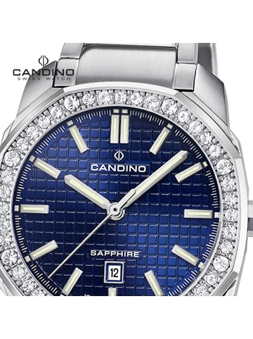 Candino Analog-Armbanduhr Candino Elegance silber mittel (ca. 35mm)