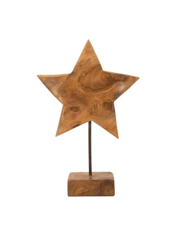 Mauro Ferretti Braune Holzskulptur, 28 x 12 x 42 cm