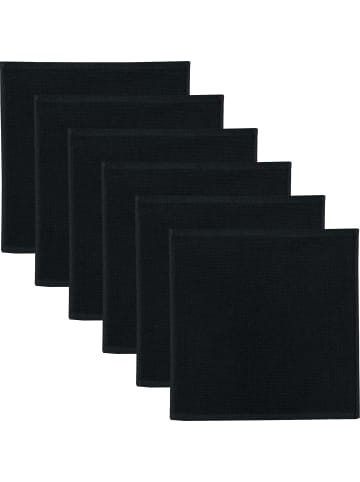 Erwin Müller Baumwolle Spültuch 6er-Pack in schwarz