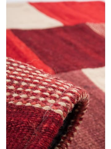 Kayoom Kurzflor Teppich Radical 230 in rot - multi - rechteckig