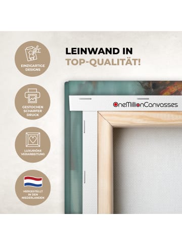 MuchoWow Leinwand Bilder Abstraktes Porträt