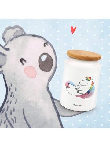 Mr. & Mrs. Panda Vorratsdose Einhorn Wolke 7 ohne Spruch in Weiß